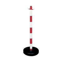 Demarcation Barrier Chain Support Post Red/White 404046