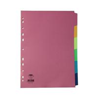 Concord Divider 6-Part A4 160gsm Bright Assorted 50799
