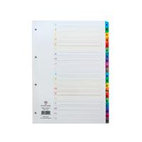 Concord Index A-Z A4 White with Multicoloured Mylar Tabs 02101/CS21