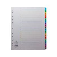 Concord Index 1-20 A4 Extra Wide Multicoloured Mylar Tabs 09901/CS99