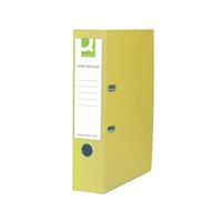 Q-Connect 70mm Lever Arch File Polypropylene Foolscap Yellow (Pack of 10) KF01476