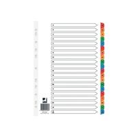 Q-Connect Index A-Z Board Reinforced Multi-coloured tabs (Pack of 10) KF01523Q
