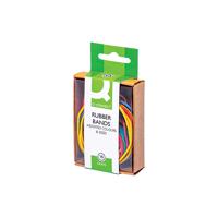 Q-Connect Rubber Bands Assorted Sizes Coloured 15g (Pack of 10) KF02032Q