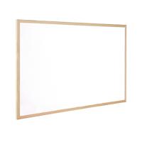 Q-Connect Wooden Frame Whiteboard 1200x900mm KF03572