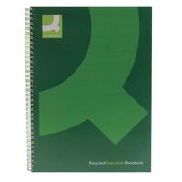 Q-Connect Recycled Wirebound Notebook A4 Green (Pack of 3) KF03731