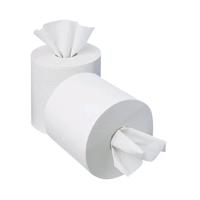 2Work 1-Ply Mini Centrefeed Roll 120M 70mm Core White (Pack of 12) KF03784
