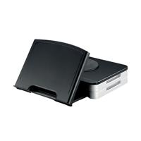 Q-Connect Monitor Stand/Copyholder Black (Built-in Extendable, angled copyholder) KF10700