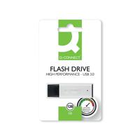 Q-Connect Black/Silver USB 3.0 High Performance 128GB Flash Drive KF11509