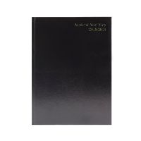 Academic Diary Day/Page 2018/19 A4 Black KF1A4ABK18