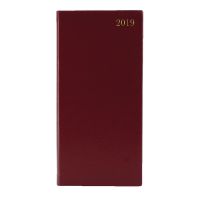 Week to View 2019 Portrait Burgundy Slim Diary KF1BG19