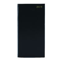 Week to View 2019 Portrait Black Slim Diary KF1BK19