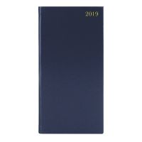 Week to View 2019 Portrait Blue Slim Diary KF1BU19