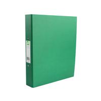 Q-Connect 2 Ring 25mm Paper Over Board Green A4 Binder (Pack of 10) KF20037