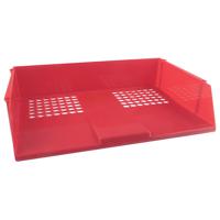 Q-Connect Wide Entry Letter Tray Red KF21691