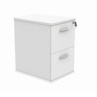 Astin 2 Drawer Filing Cabinet 540x600x710mm Arctic White KF70011