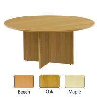 Jemini 1200mm Round Meeting Table Maple KF71954