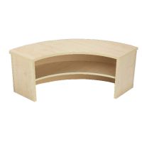 Jemini Intro 90 Degree Corner Desk Riser Warm Maple KF73527