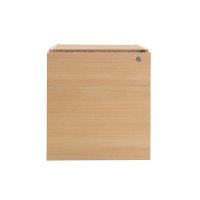 Jemini Intro Fixed Pedestal 3 Drawer Ferrera Oak KF74244