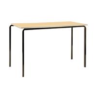 Jemini MDF Edged Classroom Table 1100x550x710mm Beech/Silver (Pack of 4) KF74558