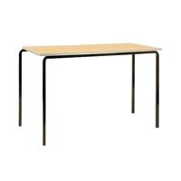 Jemini Polyurethane Edged Class Table 1100x550x710mm Beech/Black (Pack of 4) KF74564
