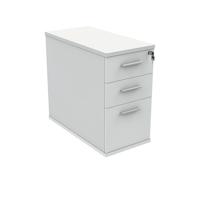 Astin 3 Drawer Desk High Pedestal Lockable 480x880x745mm Arctic White KF77720