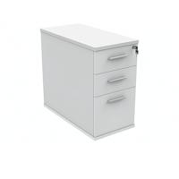 Polaris 3 Drawer Desk High Pedestal 404x800x730mm Arctic White KF78023