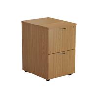 Jemini 2 Drawer Filing Cabinet 464x600x710mm Nova Oak KF79856