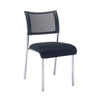 Jemini Jupiter Conference Chair 555x550x860mm Mesh Back Black/Chrome KF79892