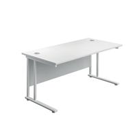 Serrion Rectangular Cantilever Desk 1500mm White KF800155