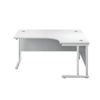 Serrion Radial Right Hand Cantilever Desk 1500mm White KF800199