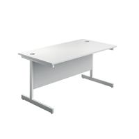 First Rectangular Cantilever Desk 1200x800x730mm White/White KF803362