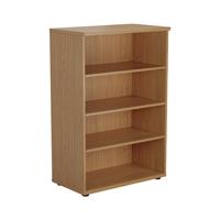 First 3 Shelf Wooden Bookcase 800x450x1200mm Nova Oak KF803669