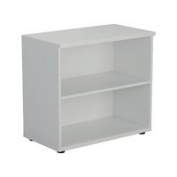 First 1 Shelf Wooden Bookcase 800x450x700mm White KF803799