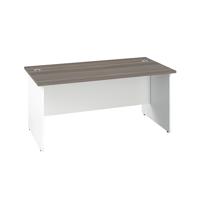 Jemini Rectangular Panel End Desk 1200x800x730mm Grey Oak KF804659