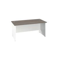 Jemini Rectangular Panel End Desk 1400x800x730mm Grey Oak KF804710