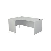 Jemini Radial Left Hand Panel End Desk 1800x1200x730mm White KF805151