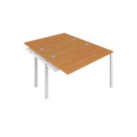 Jemini 2 Person Extension Bench Desk 1200x1600x730mm Nova Oak KF808626