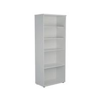 Jemini Wooden Bookcase 800x450x2000mm White KF811190