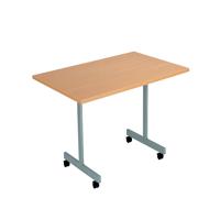 Jemini Rectangular Tilting Table 1200x700x720mm Beech/Silver KF816722