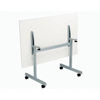 Jemini Rectangular Tilting Table 1200x700x720mm White/Silver KF816760