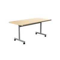Jemini Rectangular Tilting Table 1600x800x720mm Maple/Silver KF818511