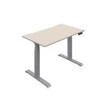 Okoform Dual Motor Sit/Stand Heated Desk 1800x800x645-1305mm White/Silver KF822464