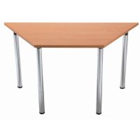 Jemini Trapezoidal Meeting Room Table Folding Leg Beech KF838577