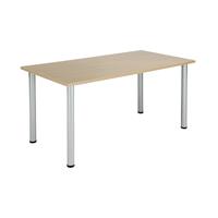 Jemini Rectangular Meeting Table 1600x800x730mm Maple KF840181