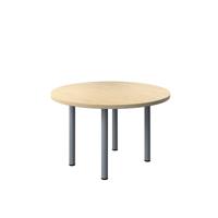 Jemini Circular Meeting Table 1200x1200x730mm Maple KF840183