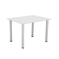 Jemini Rectangular Meeting Table 1200x800x730mm White KF840185