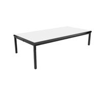 Jemini T-Table Multipurpose Classroom Table 1200x600x460mm Flat Pack Grey/Black KF882415
