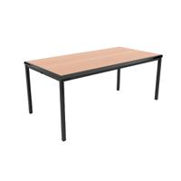 Jemini Titan Multipurpose Classroom Table 1200x600x590mm Beech/Black KF882418