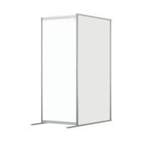 Nobo Modular Free Standing Room Divider Acrylic Extension 800x50x1800mm Clear KF90386