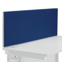 Jemini Straight Desk Mounted Screen 1400x25x400mm Blue KF90503